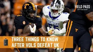 Three Things to Know following Tennessee's win over Kentucky
