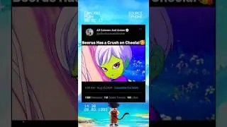 Beerus Has a Crush on Cheelai🥰 #dbz #shorts #goku 🔥🔥