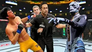 Crazy Fight 🔥🐉Bruce Lee vs. Ebony Maw - EA Sports UFC 4