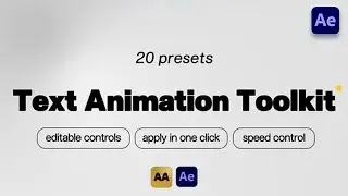 Text Animation Toolkit: 20 Trendy Presets 2026 | Free After Effects Template by Alpha Motion