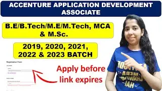 Accenture Application Development Associate | 2019, 2020, 2021, 2022 & 2023| Any Branch Can Apply