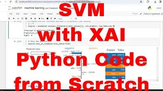 Intrusion Detection with XAI Python / XAI Scratch Python Code Support Vector Machine 