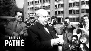 Mlle. De Galard Awarded The French Military Cross  (1954)