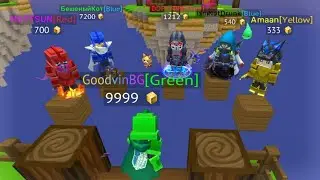 Battle of ALL YouTubers for 10,000 Gcubes in Bed Wars - Blockman Go