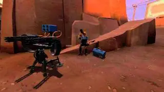 The Sniper demonstrates his new weapon