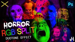 Horror RGB CHANNEL SPLIT Effect | Photoshop CC Tutorial | Scary Halloween Edition