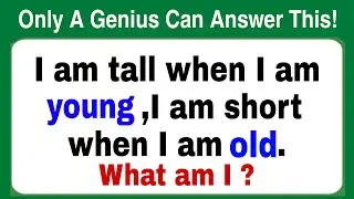 ONLY A GENIUS CAN ANSWER THESE 10 TRICKY RIDDLES | Riddle Quiz part-11 | 360 Thinking
