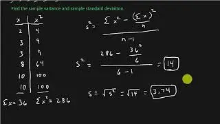 Statistics - Measures Of Variation (Standard Deviation and Variance)