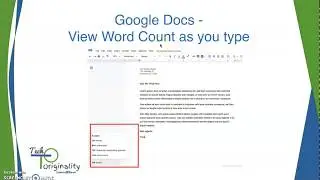 New Google Docs Feature for Bloggers -  View Word Count as you type