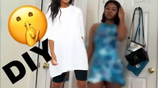Turning Oversize Shirt Into a PrettyLittleThings Inspired Dress| China J