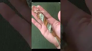 Diy Chaveiro Nó Espiral Duplo 2/2 #macrame #knot#handmade#art#chaveiro#keychain#artesanato