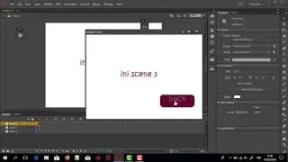 Tutorial Membuat Button / Tombol antar scene di Adobe Flash / Adobe Animate dengan Code Snippets