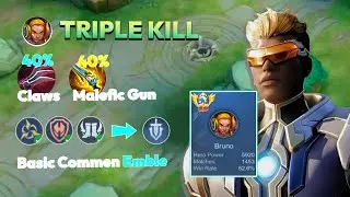 APT BRUNO 3X TRIPLE KILL 12KILL SOLO RANK TOP ITEM MYTHIC l MLBB