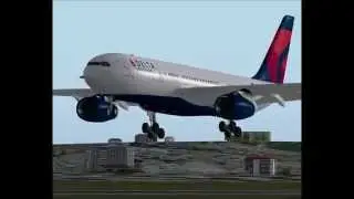 X-Plane Delta a330 KSLC TO EGLL