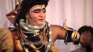 Shiva the god of dance, also the destroyer - enactment