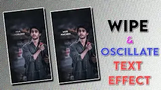 Alight Motion New Lyrics Video Editing Telugu | Wipe & Oscillate Text Effect Alight Motion