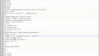 PHP Lesson 37 - Displaying MySQL Records in a HTML Table