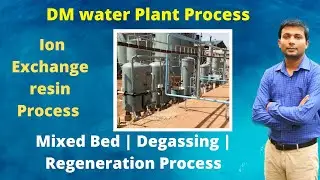 DM water plant process in Hindi | Ion exchange process water treatment | Demineralization Process