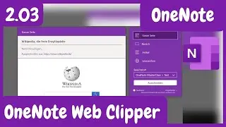 2.03 | Webinhalte mit dem OneNote Clipper übernehmen | OneNote MasterClass