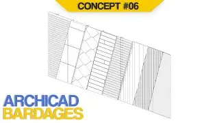 Concept showreel of parametric cladding/wall coverings for Archicad
