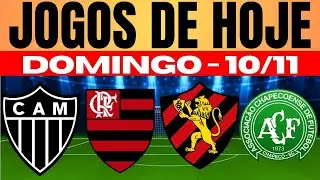 JOGOS DE HOJE | BRASILEIRÃO 2024 I DOMINGO 10/11/2024 | JOGOS DE HOJE