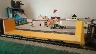 A BNSF mixed freight in HO scale
