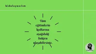 EĞİTİM SETİ KODLARI