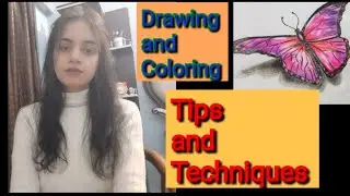 Drawing and Coloring tips and techniques | Faber Castell | Shadow Concept | Butterfly | Part 1
