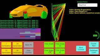 Evolving Neural Networks NEAT With 3D Cars + Tutorial