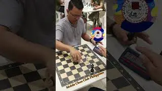 Desperate Flagging Attempt with Knight and Bishop Left... #winningdrink  #chess  #mccp