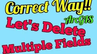 Delete Multiple Attribute Fields at once in ArcGIS