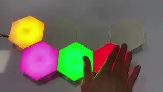 LUCES LED HEXAGONAL + CONTROL REMOTO