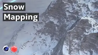 Snow Mapping - Cinema 4D, Redshift Tutorial