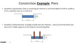 Depth change from bridge piers, constrictions; reservoir sizing - CE 331, Class 29 (24 Mar 2023)