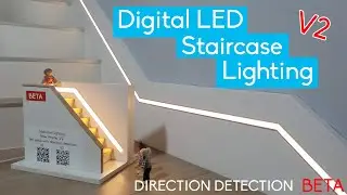 Digital LED Staircase Lighting V2 Prototyp Demo - Arduino APA102 LED
