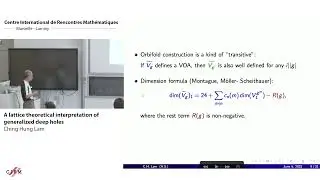 Ching Hung Lam: A lattice theoretical interpretation of generalized deep holes