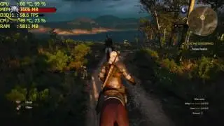 The Witcher 3 GTX 1060 6GB Nvidia Hairworks Off Vs. On - 1080p FRAME-RATE TEST FPS TEST