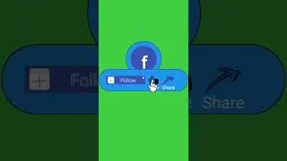 New Facebook Follow and like share Buttons || Green Screen