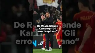 De Rossi difende Karsdorp dopo l’errore commesso sul primo gol👊🏻 #calcio #asroma #derossi #seriea