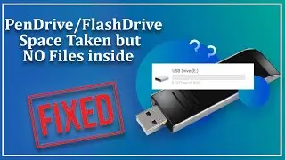 PenDrive/FlashDrive Space Taken but NO Files inside [Fixed]