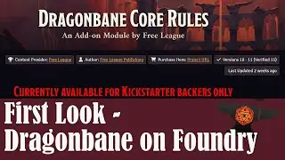First Look: Dragonbane on Foundry VTT - the official module