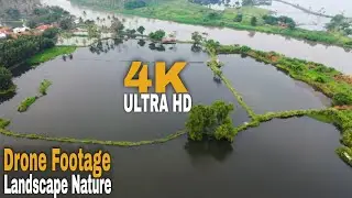 Aerial Shot Of A Landscape Nature | Drone Footage 4K ULTRA HD