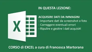 EXCEL tutorial 30: Importare dati da immagini in Excel 365