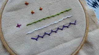 Points fantaisies en broderie, partie 1