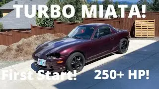 TURBO DRIFT MIATA FIRST START!