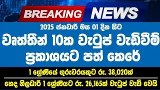 Government Employee Salaries Increases from January 2025 | Salary Hike from 2025