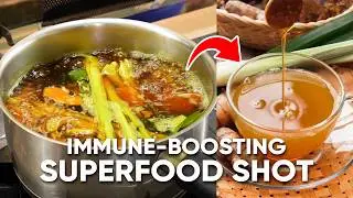Quick and Easy Anti-Inflammatory SUPERFOOD Shots for Immune Boost‼️ (no juicer needed)