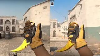 CS1 vs CS2 | Karambit Knife - Tiger Tooth