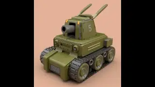 Mesh - Tank Modeling Timelapse (Maya)