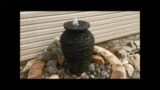 Slate Fountain Install 3 28 2017